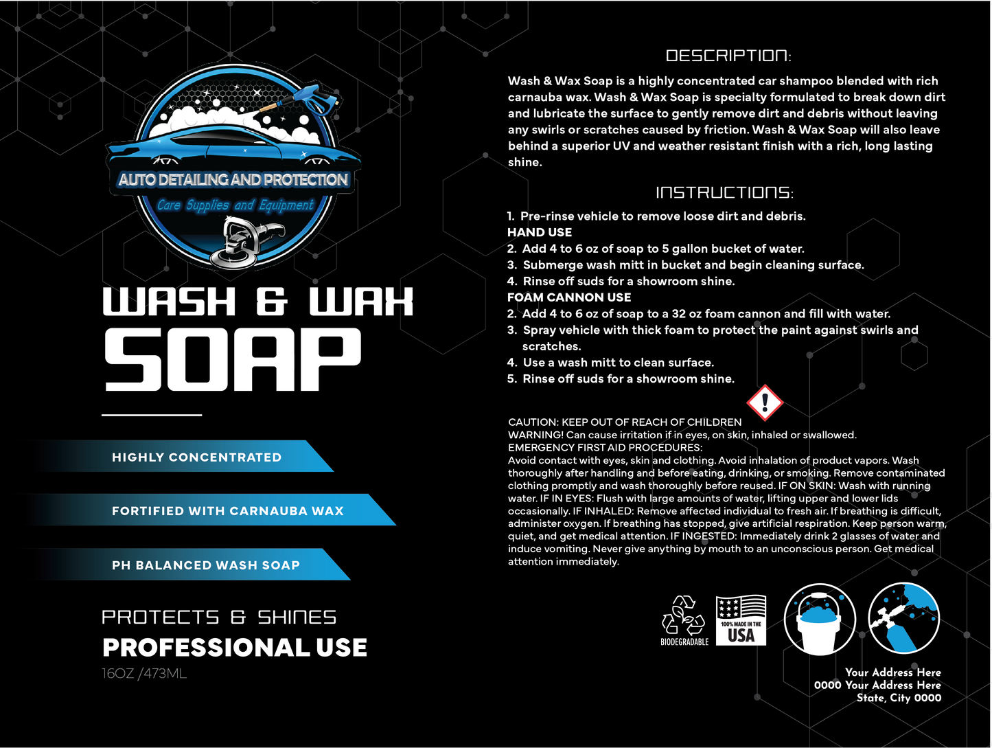 Wash and Wax Soap