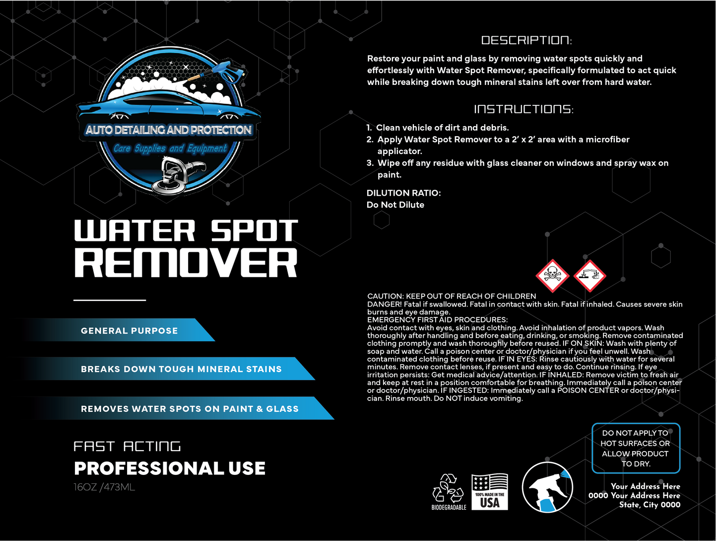 Water Spot Remover